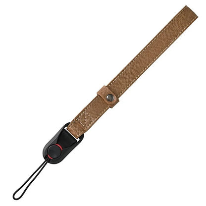 26cm DSLR Camera Carrying Lanyard Palm Texture PU Leather Quick Release Wrist Strap