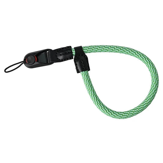 23cm DSLR Camera Carrying Lanyard Braided Nylon PU Leather Quick Release Wrist Strap