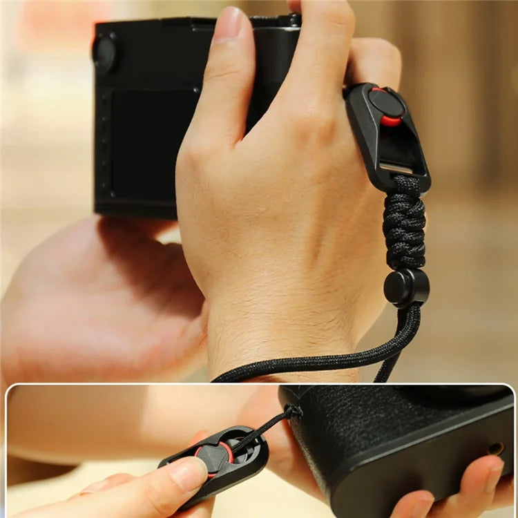 BJ-02 DSLR Camera Wrist Strap Quick Release Cotton Rope Hand Strap