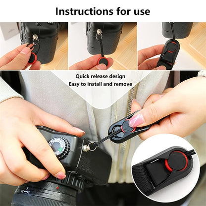JN-F02 Nylon Webbing Quick Release Shoulder Strap for DSLR Mirrorless Cameras