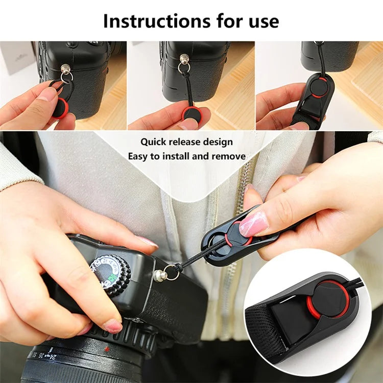 JN-F02 Nylon Webbing Quick Release Shoulder Strap for DSLR Mirrorless Camerasish Green