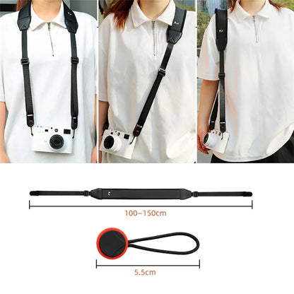 JN-F02 Nylon Webbing Quick Release Shoulder Strap for DSLR Mirrorless Camerasish Green