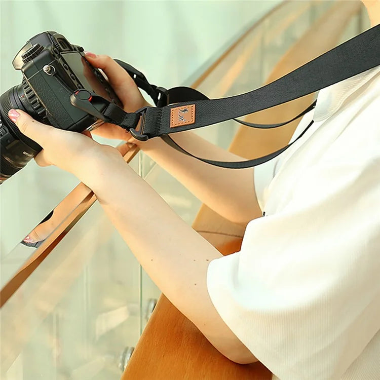 JN-F01 Camera Nylon Carrying Strap Adjustable Quick Release SLR Camera Neck Shoulder Strap