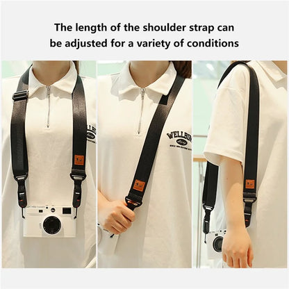 JN-F01 Camera Nylon Carrying Strap Adjustable Quick Release SLR Camera Neck Shoulder Strap