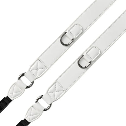 PU Leather Camera Carrying Strap SLR Camera Neck Shoulder Strap + Small Bag