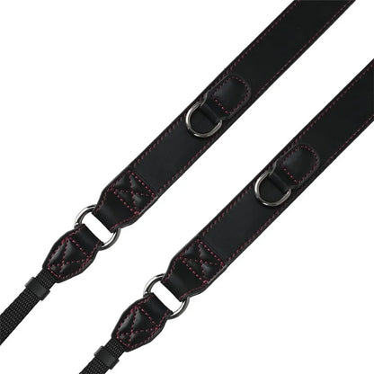 PU Leather Camera Carrying Strap SLR Camera Neck Shoulder Strap + Small Bag