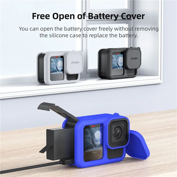 AMAGISN Silicone Protective Case for GoPro Hero 13 Sports Camera Accessory