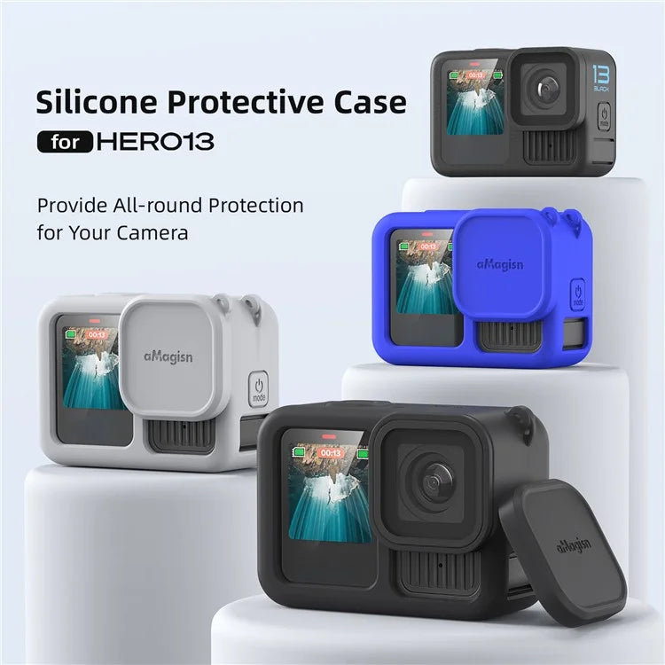 AMAGISN Silicone Protective Case for GoPro Hero 13 Sports Camera Accessory