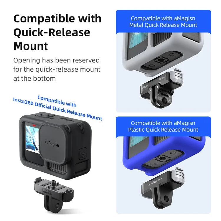 AMAGISN Silicone Protective Case for GoPro Hero 13 Sports Camera Accessory