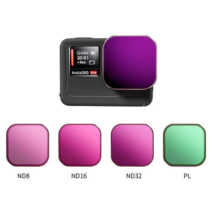 STARTRC 1144406 For Insta360 Ace / Ace Pro ND8+ND16+ND32+PL Optical Glass Lens Filter Action Camera Accessories