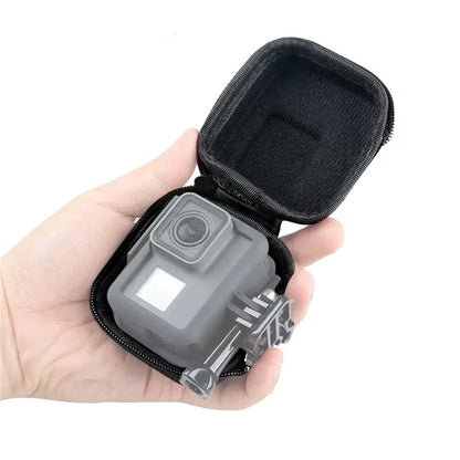 XWJ089 For GoPro Sports Camera EVA Storage Bag Shockproof Zipper Bag with Opening
