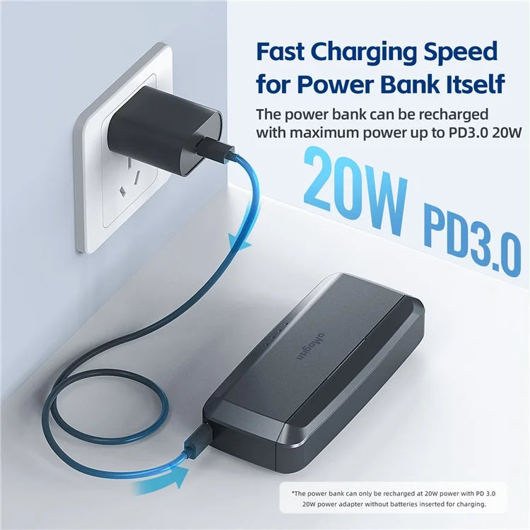 AMAGISN 7710mAh Fast Charging Power Bank for DJI Osmo Action 4 / 3 Action Camera Accessories