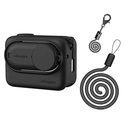 AMAGISN Silicone Protective Case for Insta360 GO 3 Action Camera Shockproof Cover