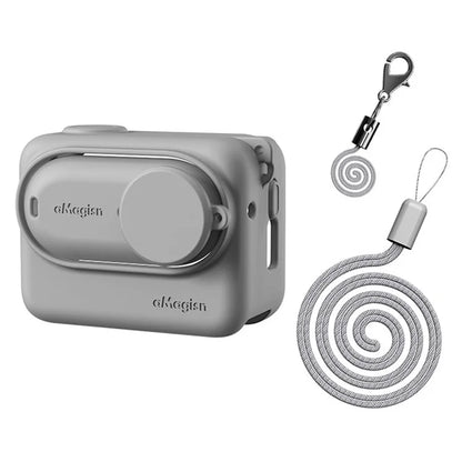 AMAGISN Silicone Protective Case for Insta360 GO 3 Action Camera Shockproof Cover