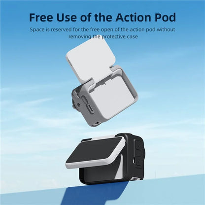 AMAGISN Silicone Protective Case for Insta360 GO 3 Action Camera Shockproof Cover