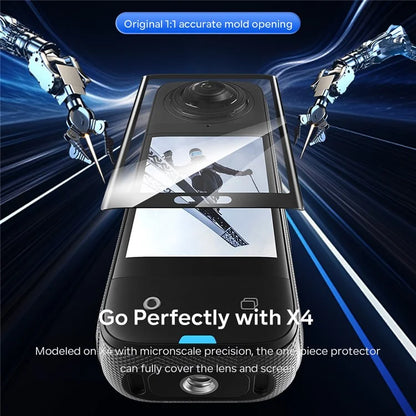 AMAGISN 2Pcs Screen Protector for Insta360 X4 , 0.25mm Ultra HD Tempered Glass Screen Film