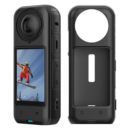 FLYMILE For Insta360 X4 Action Camera Protection Case Anti-Scratch Silicone Cover