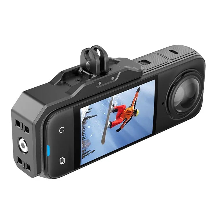 FLYMILE For Insta360 X4 Horizontal Shooting Bracket Aluminum Alloy Sports Camera Fixing Adapter