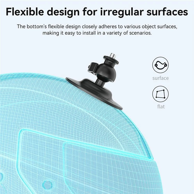 AMAGISN For DJI / GoPro / Insta360 Sports Camera Joint Ball Flexible Mount Adhesive Base