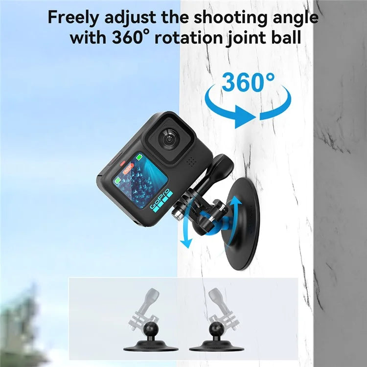 AMAGISN For DJI / GoPro / Insta360 Sports Camera Joint Ball Flexible Mount Adhesive Base