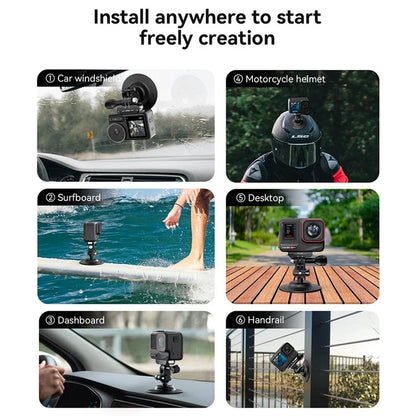 AMAGISN For DJI / GoPro / Insta360 Sports Camera Joint Ball Flexible Mount Adhesive Base