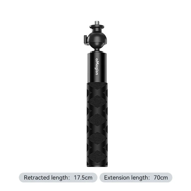 AMAGISN For DJI / GoPro / Insta360 Sports Camera Selfie Stick Ball Head Extension Rod