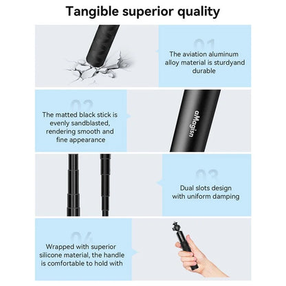 AMAGISN For DJI / GoPro / Insta360 Sports Camera Selfie Stick Ball Head Extension Rod