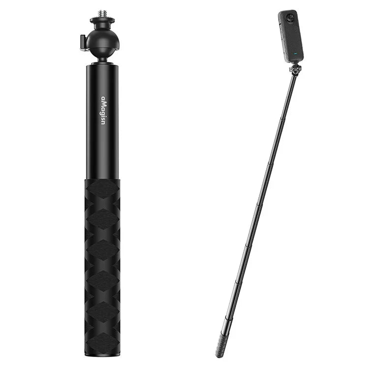 AMAGISN For DJI / GoPro / Insta360 Sports Camera Selfie Stick Ball Head Extension Rod