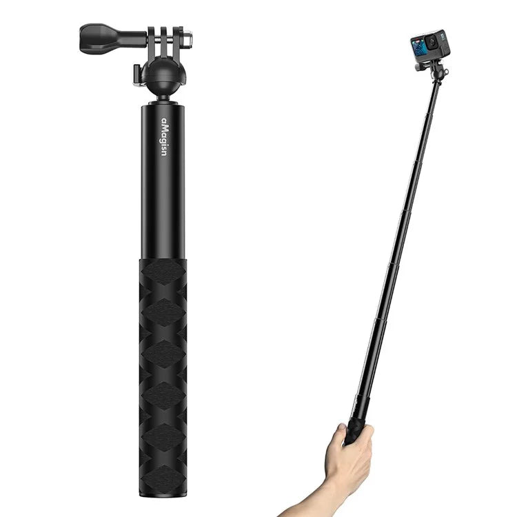 AMAGISN For DJI / GoPro / Insta360 Sports Camera Selfie Stick Ball Head Extension Rod