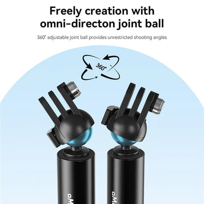AMAGISN For DJI / GoPro / Insta360 Sports Camera Selfie Stick Ball Head Extension Rod