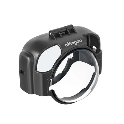 AMAGISN For Insta360 X3 Glass Anti-Fog Lens Guard Set with Silicone Lens Cap, Camera Case