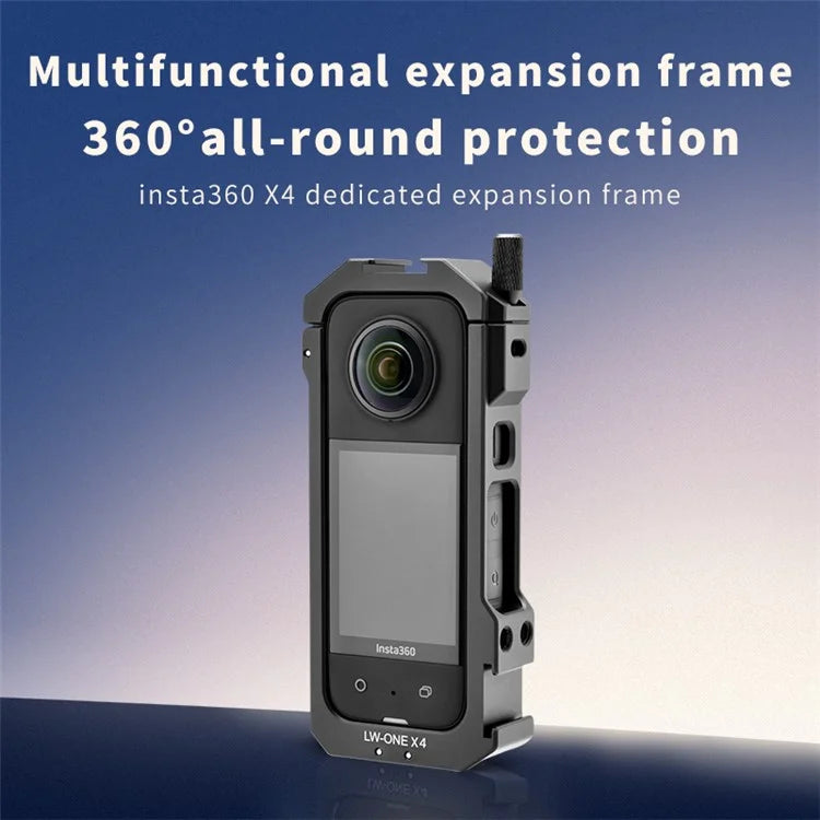 YELANGU LW-ONE X4 For Insta360 X4 Camera Cage Aluminum Alloy Protective Frame Expansion Bracket