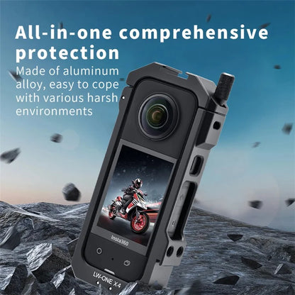 YELANGU LW-ONE X4 For Insta360 X4 Camera Cage Aluminum Alloy Protective Frame Expansion Bracket