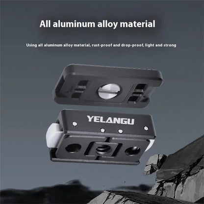 YELANGU ACE02 For Insta360 Ace Pro / Ace Magnetic Quick Release Base Aluminum Alloy Camera Adapter