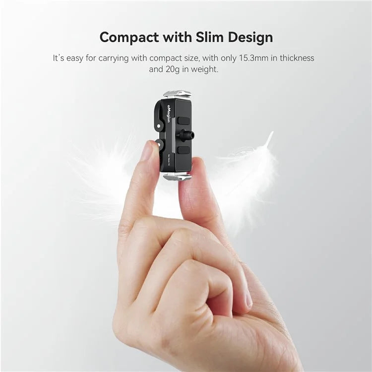 AMAGISN For GoPro Hero 13 Magnetic Metal Quick Release Mount Dual Interface Adapter Base Accessory