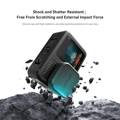 AMAGISN Silicone Lens Cap for GoPro Hero 13 Camera Lens Cover Full Protection Action Camera Accessory