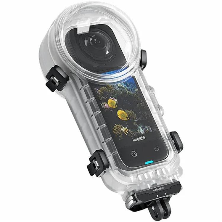 AMAGISN For Insta360 X4 Case Quick Release PC Camera 50m Underwater Diving Cover