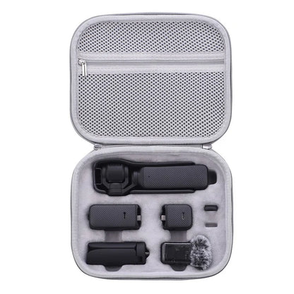BRDRC For DJI Osmo Pocket 3 PU Leather Travel Shoulder Bag Plush Liner Carrying Case