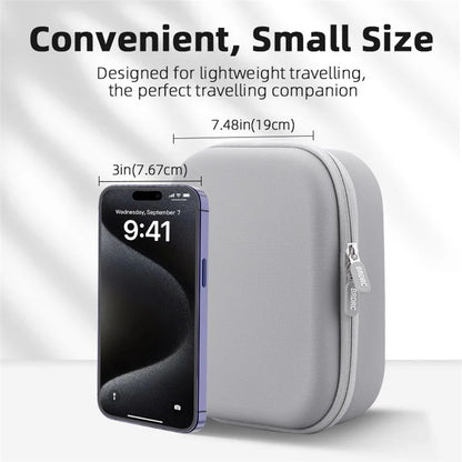 BRDRC For DJI Osmo Pocket 3 PU Leather Travel Shoulder Bag Plush Liner Carrying Case