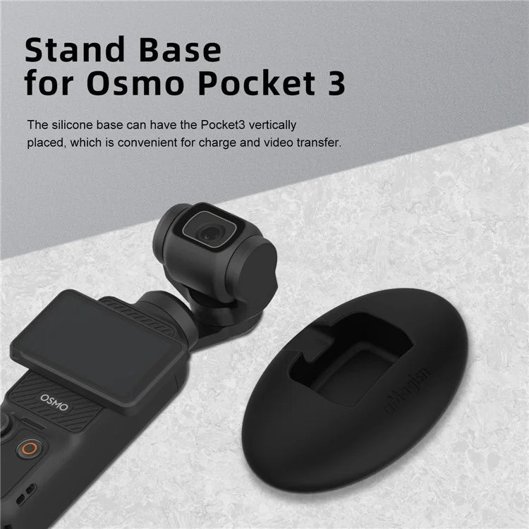 AMAGISN For DJI Osmo Pocket 3 Camera Silicone Base Desktop Mount Stand with Double-sided Adhesive