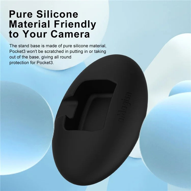 AMAGISN For DJI Osmo Pocket 3 Camera Silicone Base Desktop Mount Stand with Double-sided Adhesive