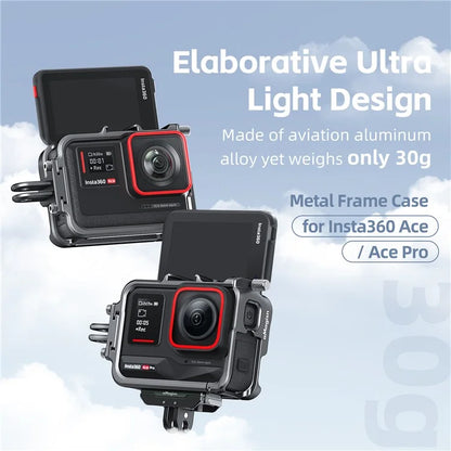 AMAGISN For Insta360 Ace Pro / Ace Aluminum Alloy Camera Cage Protection Frame Cover