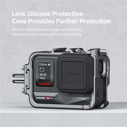 AMAGISN For Insta360 Ace Pro / Ace Aluminum Alloy Camera Cage Protection Frame Cover