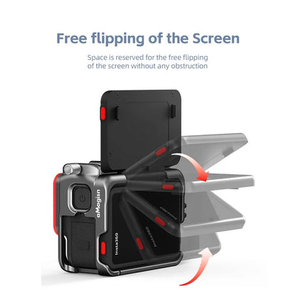 AMAGISN For Insta360 Ace Pro / Ace Aluminum Alloy Camera Cage Protection Frame Cover