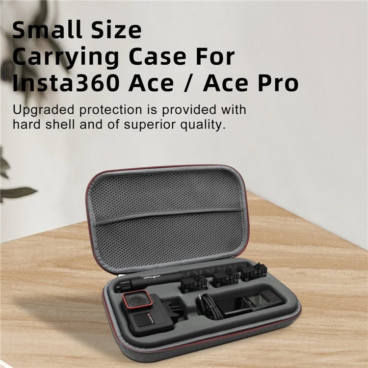 AMAGISN For Insta360 Ace Pro  /  Ace Portable Zipper Camera Protection Case EVA Hard Shell Storage Bag