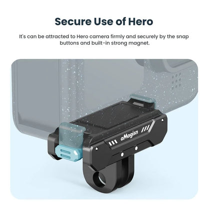 AMAGISN For GoPro Hero Magnetic Aluminum Alloy Camera Quick Release Mount Adapter