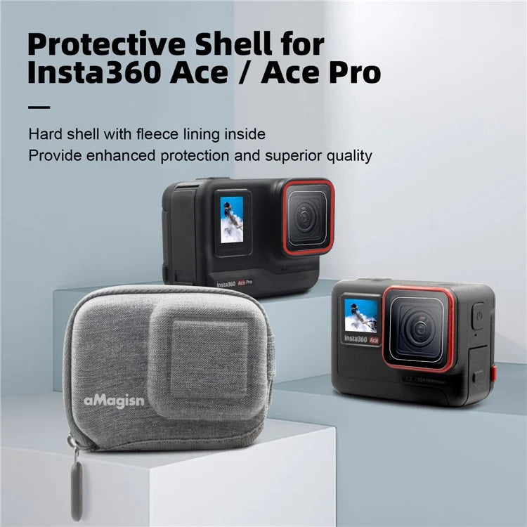 AMAGISN For Insta360 Ace Pro  /  Ace Carrying Case EVA+Cloth Camera Storage Bag