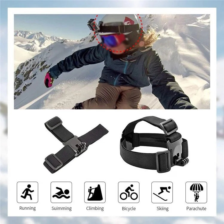 Universal 10-in-1 Sports Camera Accessories Kit for GoPro Hero 9 / 10 / 11 / 5 / 6 / 7 / DJI