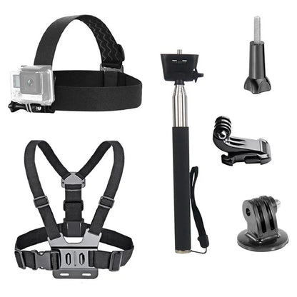 For GoPro Hero Universal Action Camera Accessories Kit 6-in-1