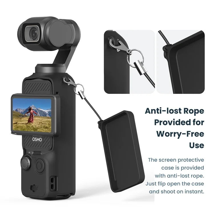 AMAGISN Silicone Protective Case for DJI Osmo Pocket 3 Action Camera Accessories Kit